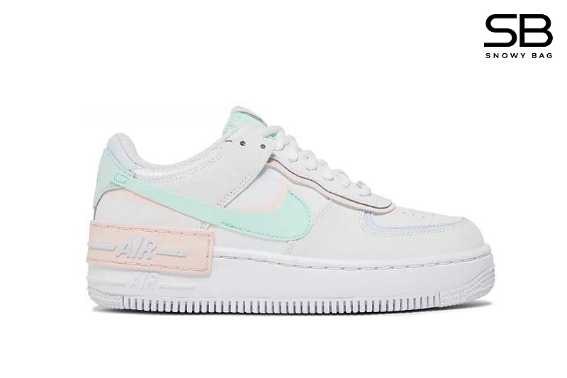 Giày Air Force 1 Low Shadow White Atmosphere Mint Foam Trắng Xanh đẹp mắt