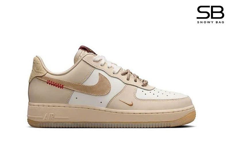 Giày Air Force 1 Low Year of the Snake Màu Be, thiết kế tinh tế, sang trọng.