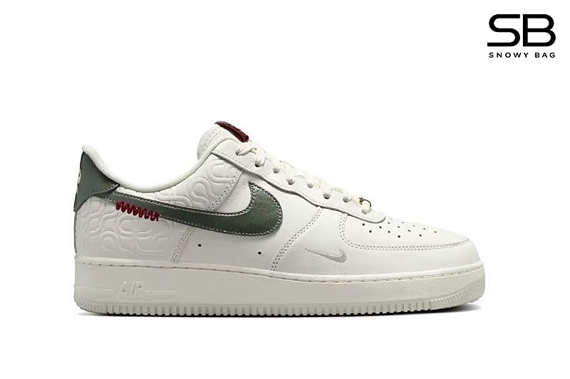 Giày Air Force 1 Low Year of The Snake Trắng Rêu phong cách trẻ trung