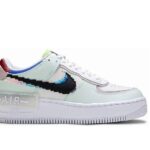 Giày Air Force 1 Shadow SE Pixel Swoosh Barely Green với thiết kế độc đáo
