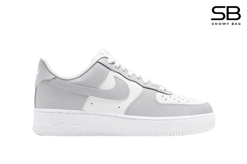 Giày Air Force 1 White Light Grey Trắng Xám phong cách thời trang hiện đại