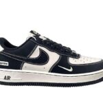 Giày Air Force 1 x Supreme Màu Đen Trắng, thiết kế thời thượng