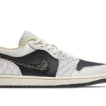 Giày Air Jordan 1 Low Beaded Swoosh Đính Đá sang trọng và phong cách.