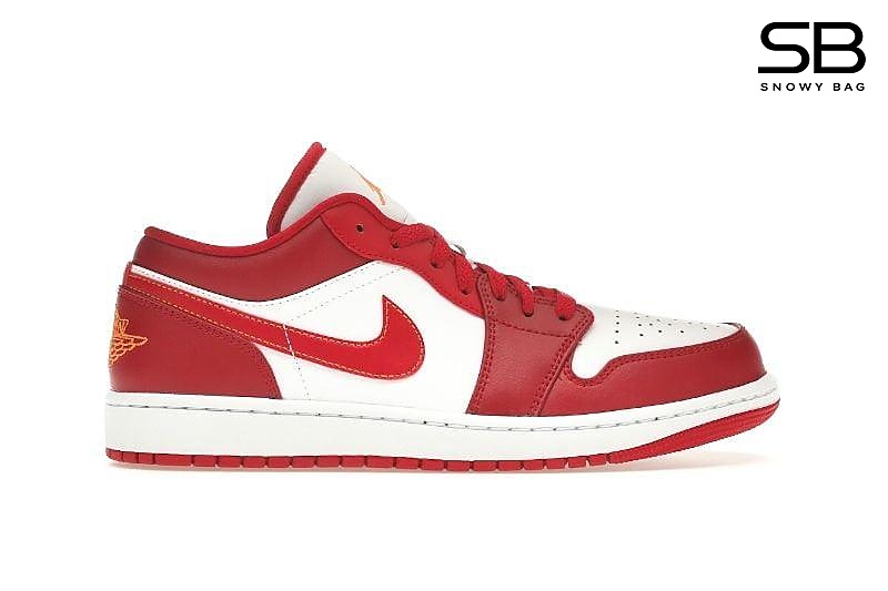 Giày Air Jordan 1 Low Cardinal Red Đỏ Cam, phong cách thể thao nổi bật