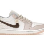 Giày Air Jordan 1 Low Coral Màu Trắng Kem thiết kế thời thượng