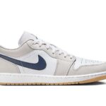 Giày Air Jordan 1 Low Georgetown Màu Xám Trắng Xanh thời thượng