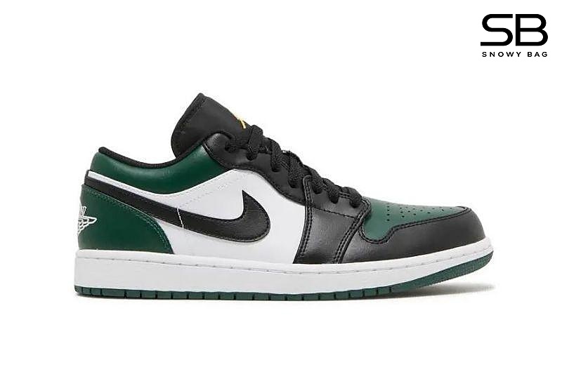 Giày Air Jordan 1 Low Green Toe Xanh Lá Đen thời trang cá tính