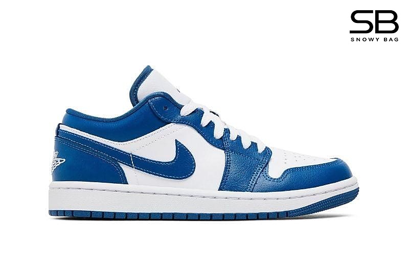 Giày Air Jordan 1 Low Marina Blue Xanh Đậm với thiết kế hiện đại