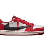 Giày Air Jordan 1 Low OG Travis Scott Chicago Đỏ Trắng phong cách tối giản