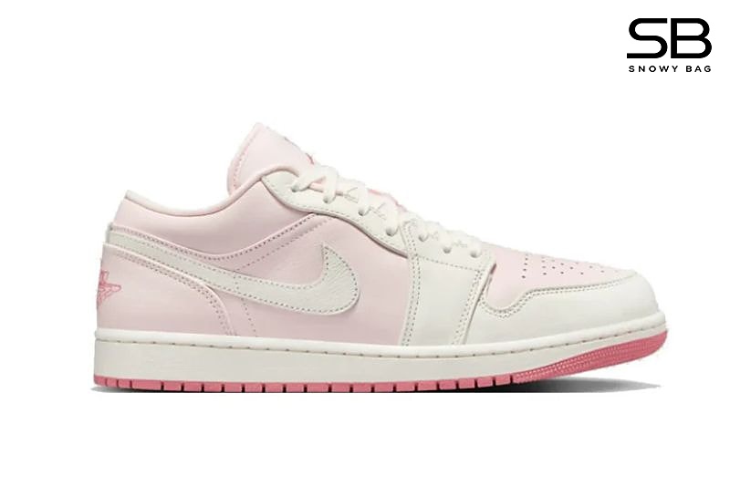 Giày Air Jordan 1 Low Pinka Màu Hồng Trắng với thiết kế thời thượng