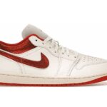 Giày Air Jordan 1 Low Ruby Màu Trắng Đỏ kiểu dáng thể thao