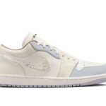 Giày Air Jordan 1 Low Sail Soft Pearl Màu Kem Xanh đẹp mắt