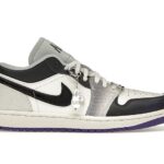 Giày Air Jordan 1 Low SE Punk Rock Trắng Tím Đen sang trọng và cá tính