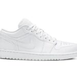 Giày Air Jordan 1 Low Triple White Trắng Full sang trọng và phong cách