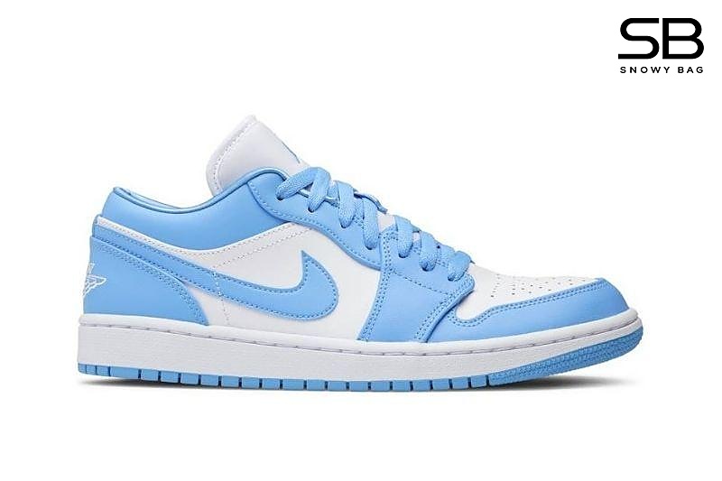 Giày Air Jordan 1 Low UNC Trắng Xanh Dương thời thượng