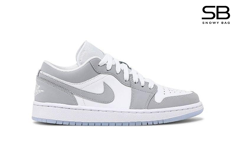 Giày Air Jordan 1 Low Wolf Grey Xám thiết kế đẹp mắt và hiện đại