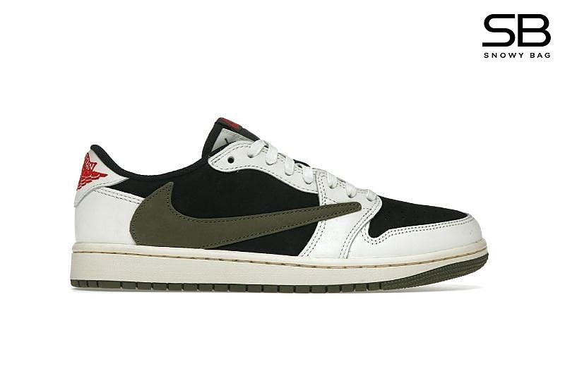 Giày Air Jordan 1 Low x Travis Scott Olive - Thiết kế độc đáo và thời thượng