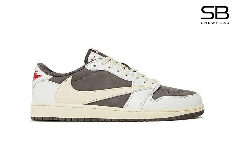 Giày Air Jordan 1 Low x Travis Scott Reverse Mocha sang trọng và phong cách