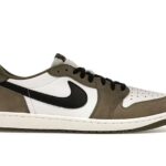 Giày Air Jordan 1 Retro Low OG Medium Olive Trắng Nâu thời trang đẳng cấp