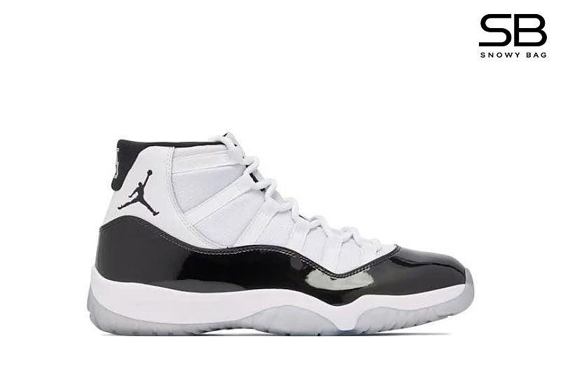 Giày Air Jordan 11 Retro Concord Trắng Đen kiểu dáng thể thao sang trọng