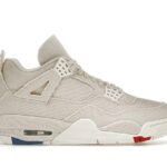 Giày Air Jordan 4 Blank Canvas Trắng Kem sang trọng và thời thượng