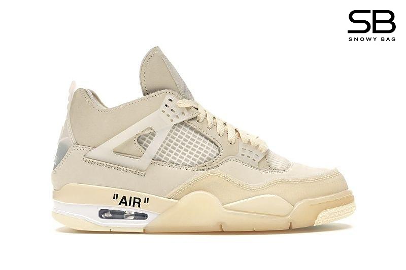 Giày Air Jordan 4 Off-White Sail Kem đẹp mắt, phong cách thời thượng