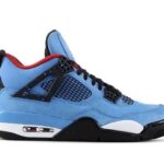Giày Air Jordan 4 Travis Scott Cactus Jack, thiết kế độc đáo và phong cách.