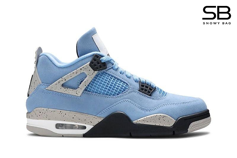Giày Air Jordan 4 University Blue Xanh Dương với thiết kế độc đáo
