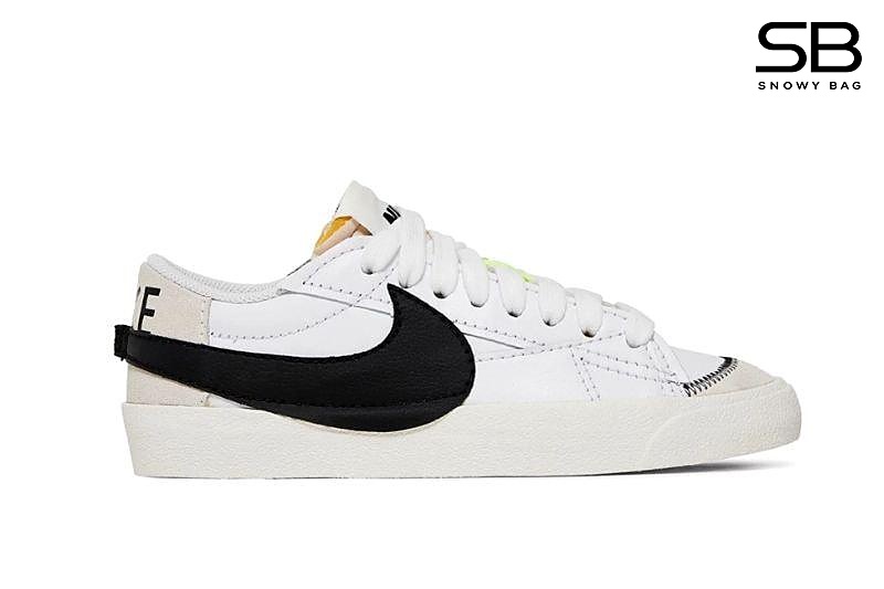 Giày Blazer Low 77 Jumbo White Black Sail Trắng Đen phong cách thời trang