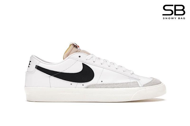 Giày Blazer Low 77 Vintage White Black Trắng Đen phong cách thể thao