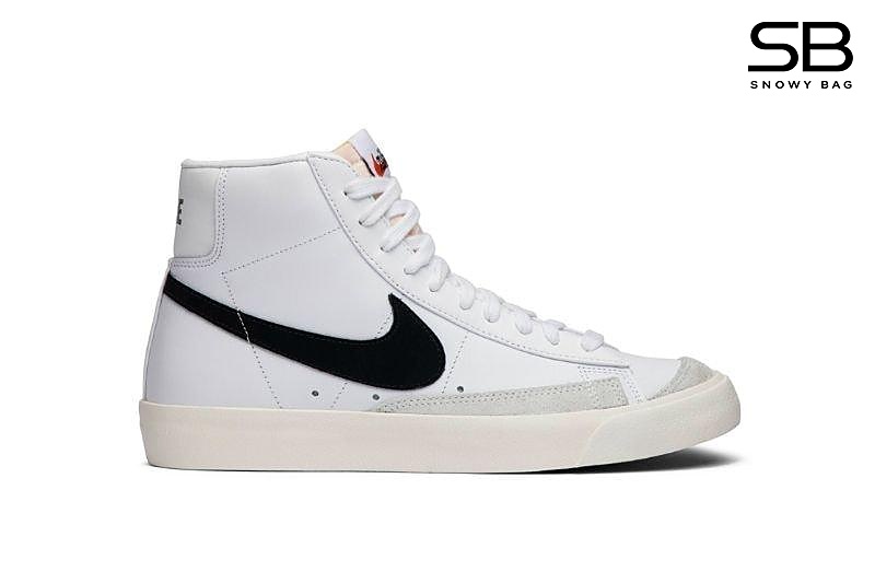 Giày Blazer Mid 77 Vintage White Black Trắng Đen thời trang cao cấp