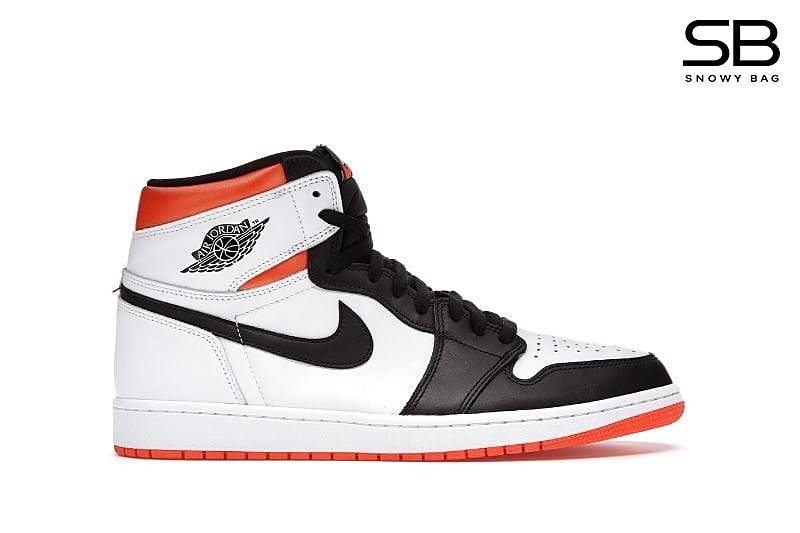 Giày Jordan 1 High Electro Orange Trắng Cam, phong cách thể thao đẳng cấp