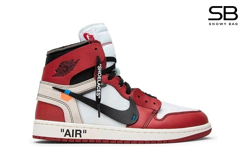 Giày Jordan 1 High Off White Chicago Đỏ - Sự kết hợp hoàn hảo giữa phong cách và chất lượng.