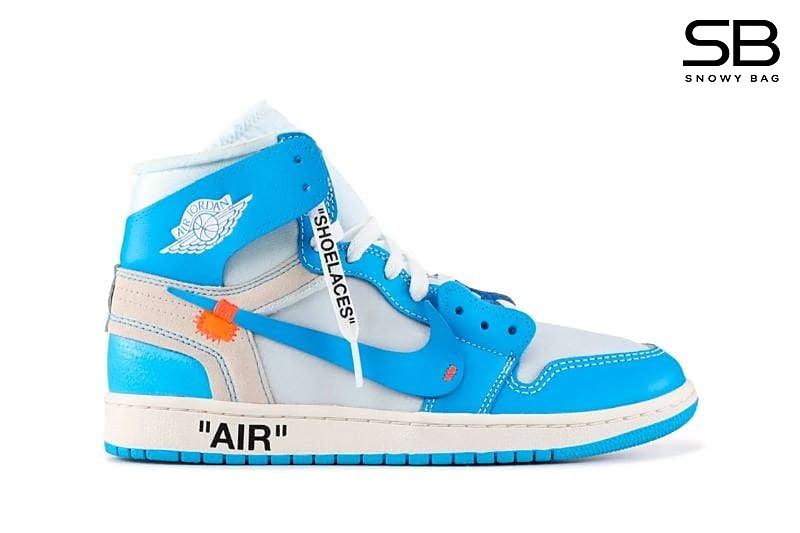 Giày Jordan 1 High Off White UNC Xanh, kiểu dáng thời thượng và cá tính