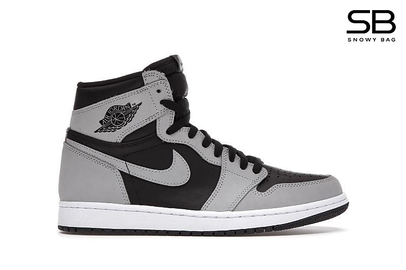 Giày Jordan 1 High Shadow 2.0 màu xám đen sang trọng