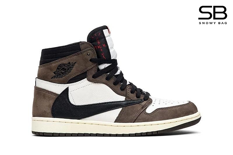 Giày Jordan 1 High Travis Scott Mocha với thiết kế độc đáo và sang trọng