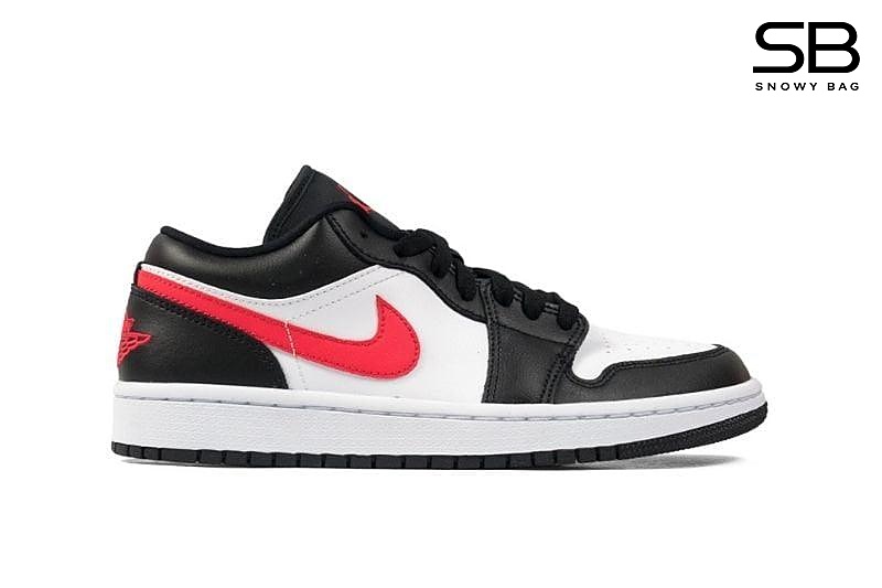 Giày Jordan 1 Low Black Siren Red, thiết kế thể thao phong cách