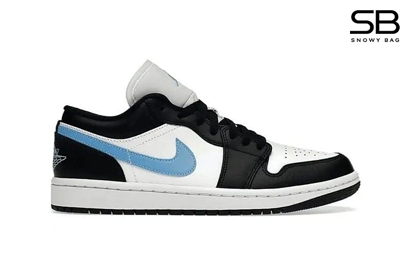 Giày Jordan 1 Low Black University Blue White sang trọng và thời thượng