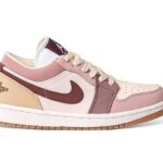Giày Jordan 1 Low Dark Pony Smoke Mauve Màu Hồng sang trọng