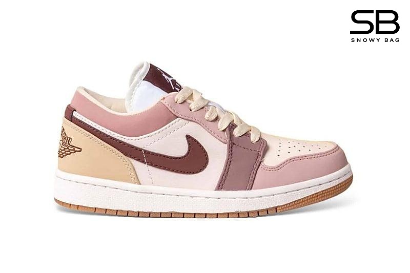 Giày Jordan 1 Low Dark Pony Smoke Mauve Màu Hồng sang trọng