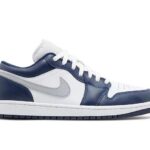Giày Jordan 1 Low Midnight Navy màu trắng xanh navy đẹp mắt