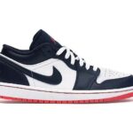 Giày Jordan 1 Low Obsidian Ember Glow Trắng Xanh Đậm đẹp mắt