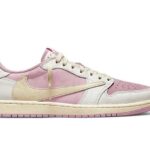 Giày Jordan 1 Low OG Travis Scott Shy Pink Màu Hồng, phong cách thời trang đẳng cấp.