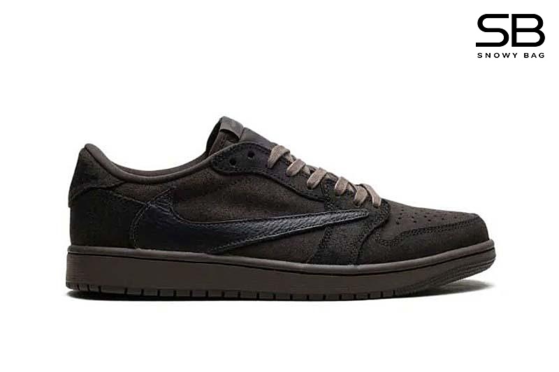 Giày Jordan 1 Low OG Travis Scott Velvet Brown Màu Nâu sang trọng
