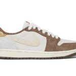 Giày Jordan 1 Low OG Year of the Rabbit màu xám nâu sang trọng