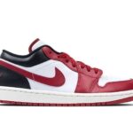 Giày Jordan 1 Low Reverse Black Toe Trắng Đỏ Đen đẹp mắt