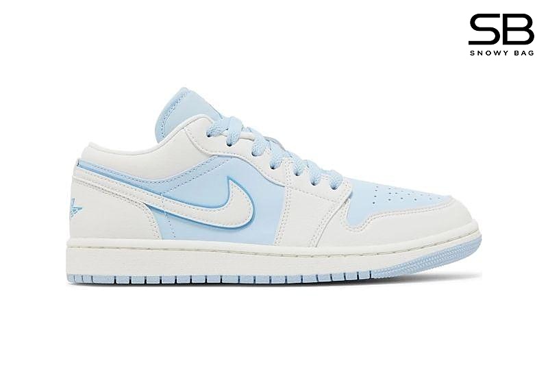 Giày Jordan 1 Low Reverse Ice Blue Trắng Xanh Dương sang trọng và thời thượng