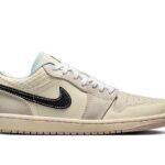 Giày Jordan 1 Low SE Sanddrift Glacier Blue Màu Be Xám sang trọng