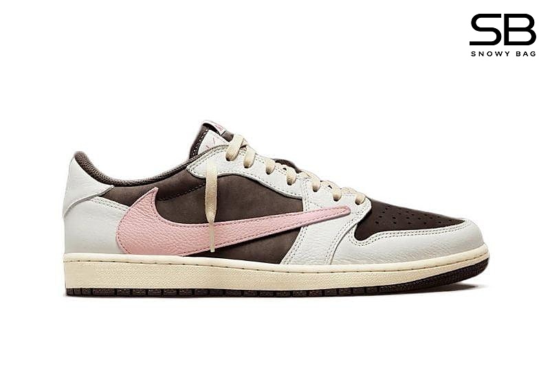Giày Jordan 1 Low Travis Scott Dark Pony / Brown Oxford, phong cách thời thượng.