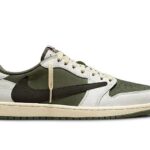 Giày Jordan 1 Low Travis Scott Medium Olive, phong cách thời thượng